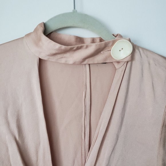 Zara Dresses Zara Blush Pink Satin Midi Dress Xs Poshmark